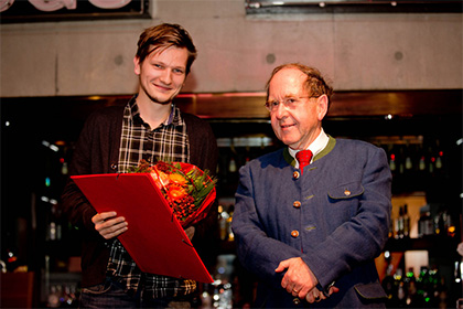 Preisträger Assoz.-Prof. Priv.-Doz. Dr. Martin Bilban (rechts) mit ÖDG-Präsident Univ.-Prof. Dr. Thomas C. Wascher